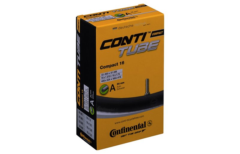 Sisärengas Continental Compact 16" 32/47-305/349 SV Schrader/Autoventtiili 34mm