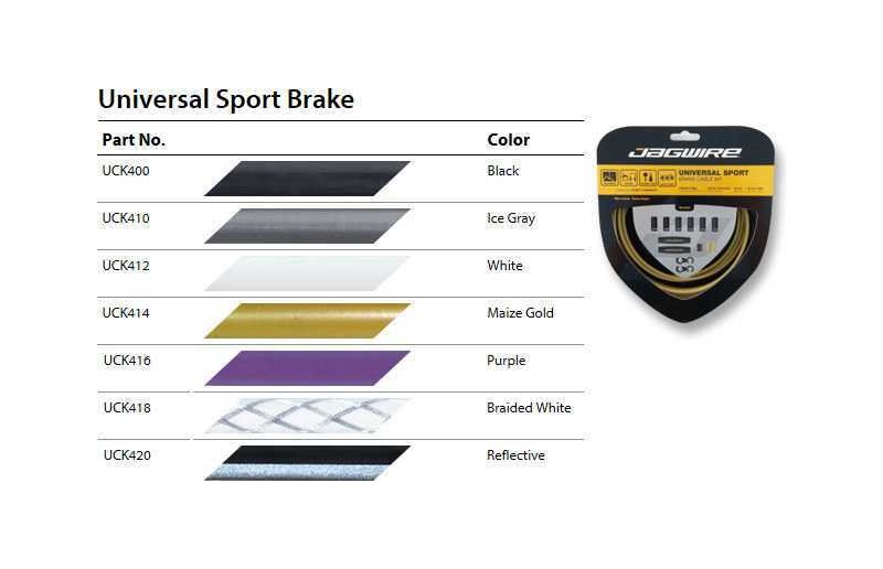 Bremsekabelsæt Jagwire Universal Sport hvid