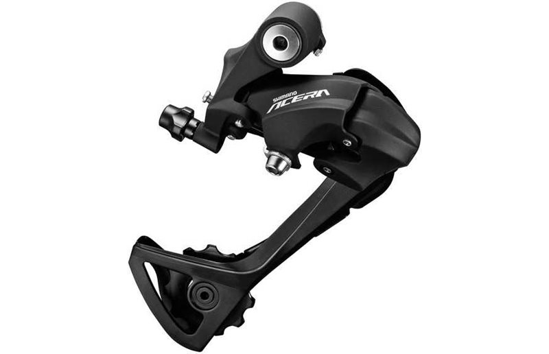 Bagagebærer Shimano Acera RD-T3000-SGS, 9 gear, long cage, sort