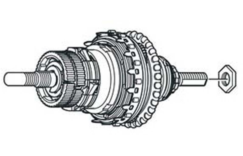 Navindsats Shimano SG-3C41 178 mm antivridplade venstre