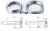 BBB Laakeri 41.8mm 45° X 45°/48.9mm 36° X 45°, 1 setti