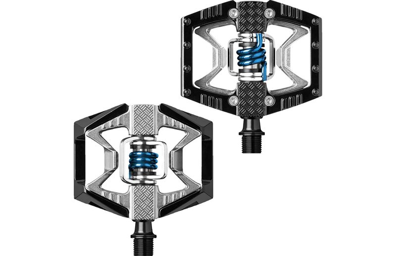 Cykelpedaler Crankbrothers Double Shot sort/grå/blå inkl. pedalklodser