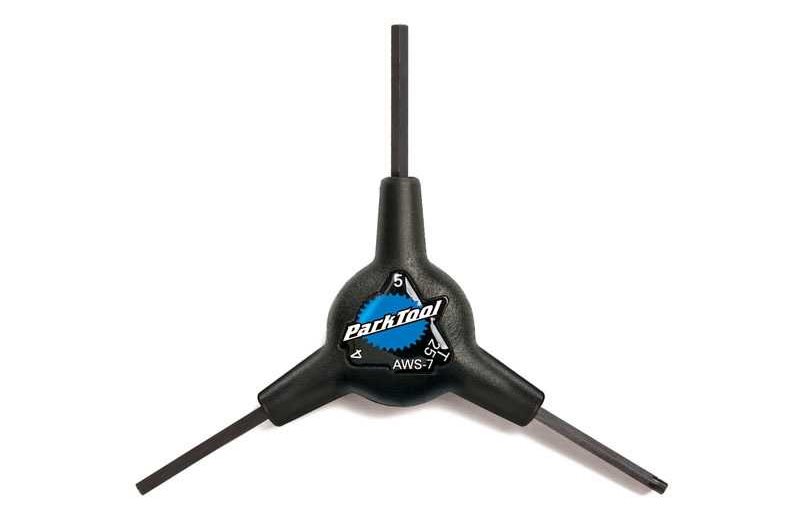 Kuusiokolo/Torx-avain Park Tool AWS-1 3-Way Hex and Torx Wrench Kolmipäinen Y-avain 4mm/5mm/T25
