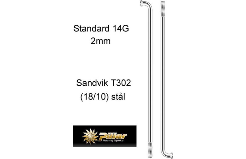 Pinna Pillar 2.0x250mm Ruostumaton 1kpl