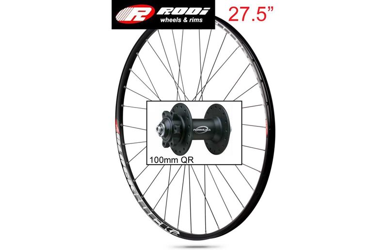 Rodi Framhjul Blackrock 27.5 Svart Discnav 100 mm Qr 32H