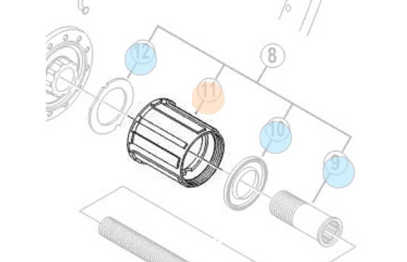 Vapaaratas SHIMANO WH-R501