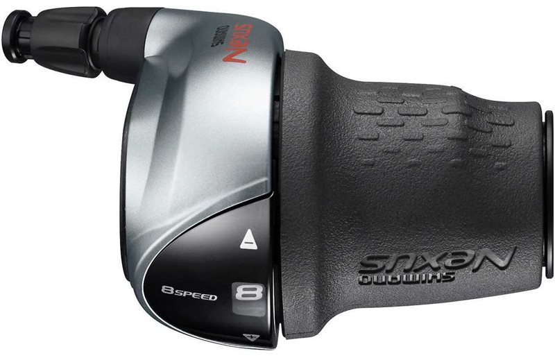 Gearskifter Shimano Nexus SL-C6000-8 CJ-8S20, højre, 8 gear, standard, sort/sølv