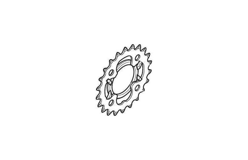 Shimano Eturatas FC-M391/430 64 BCD 9-vaihteinen 22T Musta