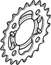 Shimano Eturatas FC-M391/430 64 BCD 9-vaihteinen 22T Musta