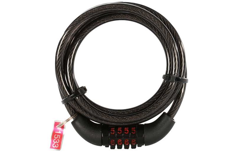 Yhdistelmälukko OXC Combi Coil 6mm/150cm sis.Kiinnike