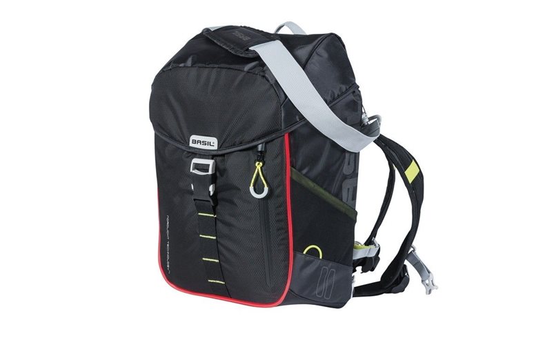 Reppu/Tarakkalaukku Basil Miles 17L Musta/Keltainen