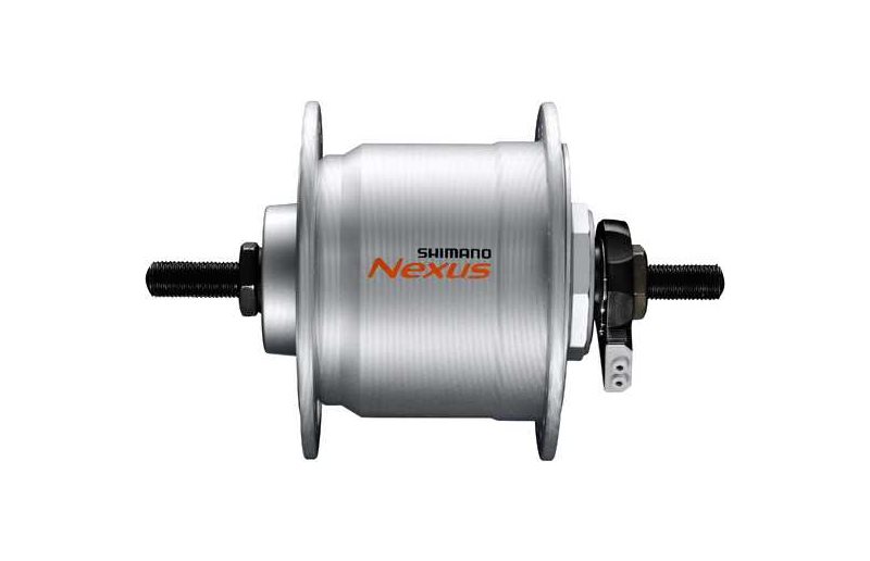 Dynamonav Shimano DH-C3000 2.4 W 36H ikke hurtigspænding 100 mm sølv