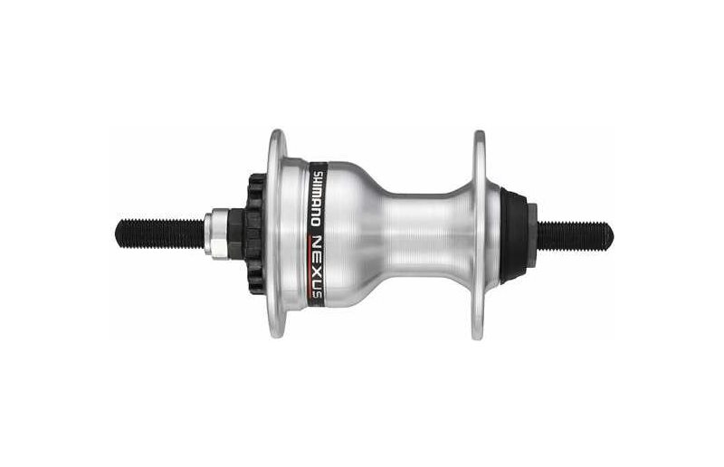 Forhjulsnav Shimano Nexave HB-IM40 rullebremse 36H ikke hurtigspænding 100 mm sølv