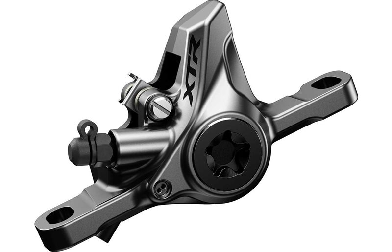 Skivebremsekaliber Shimano XTR BR-M9100 for eller bag resinbelægning