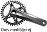 Krankset Shimano XTR FC-M9100-1 1 x 12 gear uden klinger 170 mm