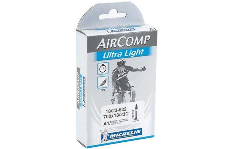 Michelin Sykkelslange Aircomp Ultra Light A1 18/23-622 racerventil 40 mm