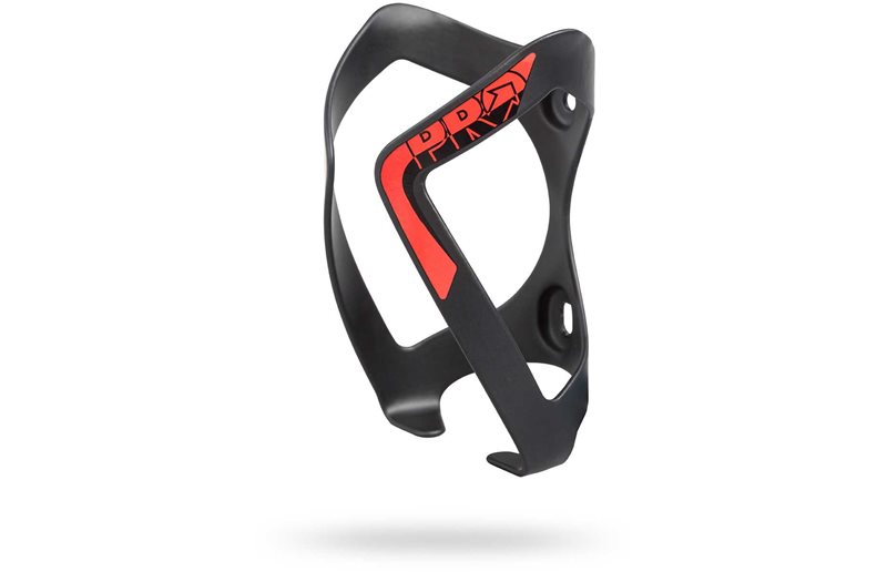 Flaskeholder Pro Alloy sort/rød