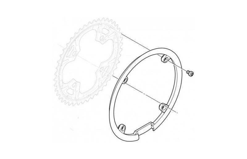 Kædeskærm Shimano FC-M430 inkl. Skrue 104 mm 44T