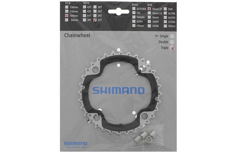 Drev Shimano FC-M780/FC-770-10 104 bcd 3 x 10 gear 32T sort