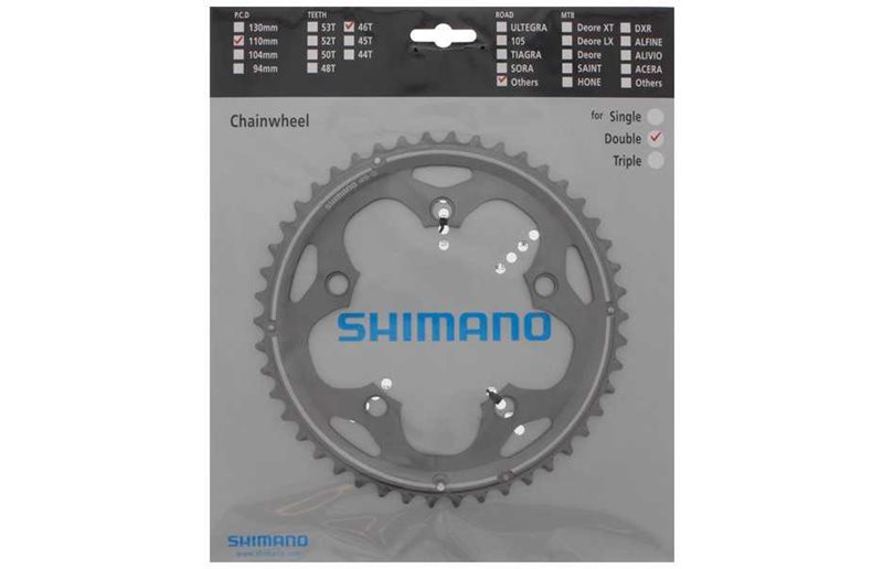 Shimano Ketjupyörä Cyclocross Fc-Cx50 110 Bcd 10 Vaihdetta 46T Hopea