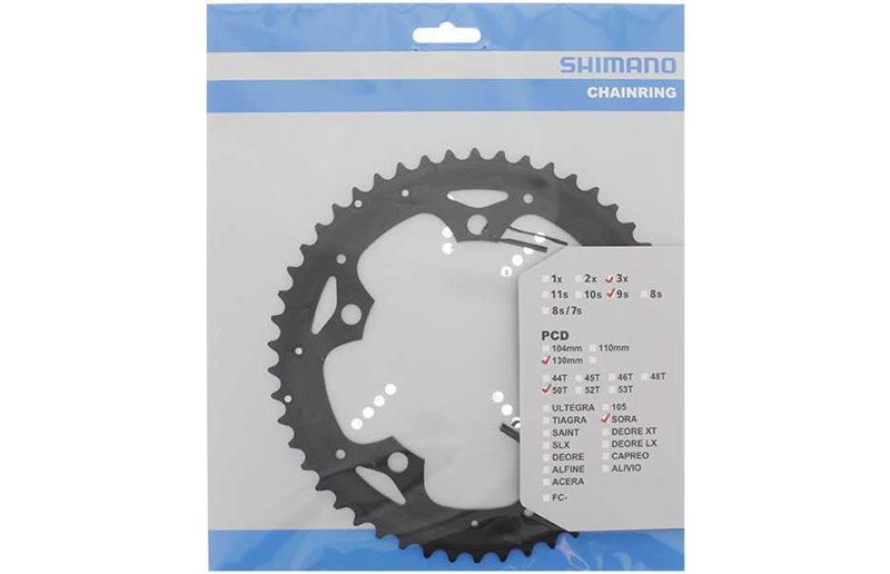 Drev Shimano Sora FC-3503 130 bcd 9 gear 50T sort