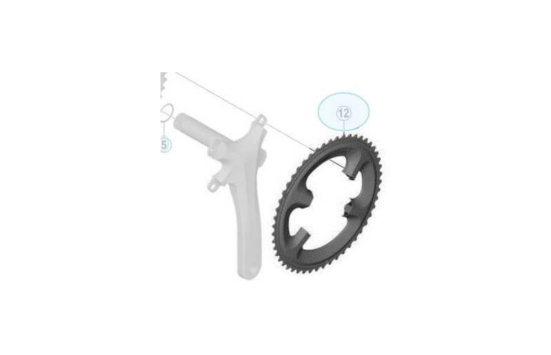 Shimano Eturatas 105 FC-5800 Mb 110 BCD 2x11-vaihteinen 52T Hopea