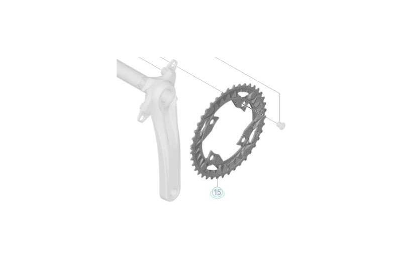 Drev Shimano FC-MT500 AN 96 bcd 3 x 10 gear 40T sort