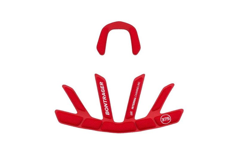 Hjelmepuder Bontrager Velocis MIPS rød