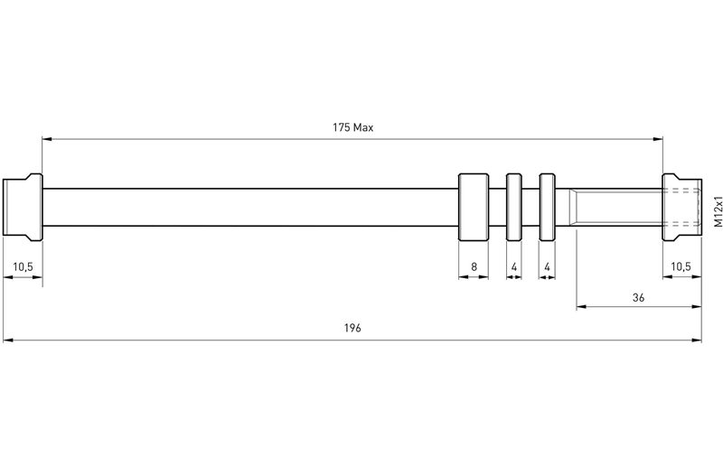 Läpiakseli-adapteri Tacx T1711 E-Thru Adapter X-12 M12x1.0 (142x12mm) - Rengasvastus traineriin