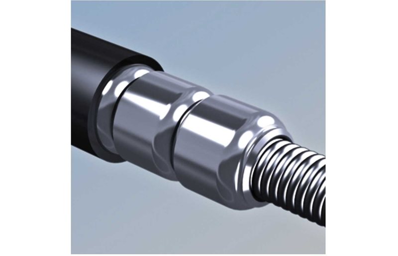 Vaijerilukko ABUS Steel-O-Flex Raydo Pro 1460 Texkf 20x8500mm musta