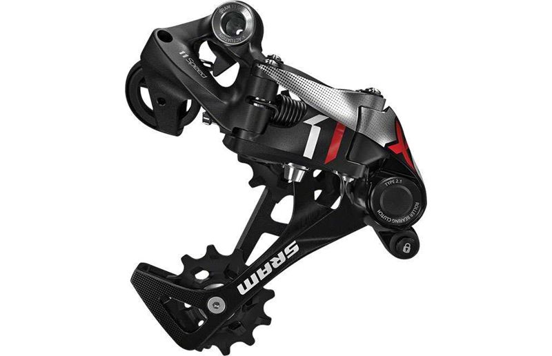 Takavaihtaja SRAM X01 Type 2.1 1x11-vaihteinen Long Cage Musta/Punainen