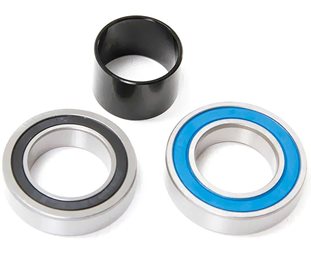Kugleleje SRAM Rise XX A1 baghjulsnav 1 stk 63808 keramisk 17 x 28 x 7 mm + 1 stk 6903 keramisk 17 x 30 x 7 mm + afstandsstykke