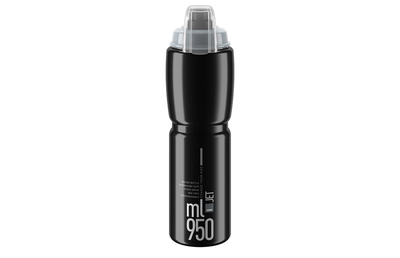 Cykelflaska Elite Jet Plus 950Ml Transparent