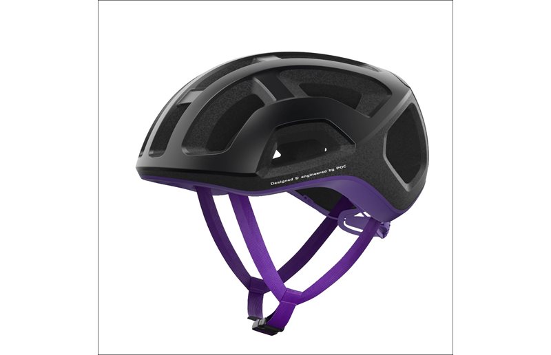 Poc Sykkelhjelm Racer Ventral Lite Uranium Black/Sapphire Purple Matt