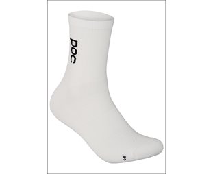 Poc Cykelstrumpor Soleus Lite Sock Mid Hydrogen White