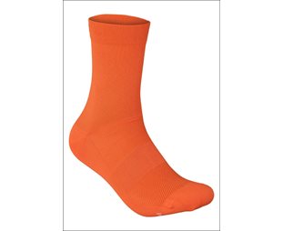 Poc Sykkelstrømper Fluo Sock Mid Fluorescerende Oransje