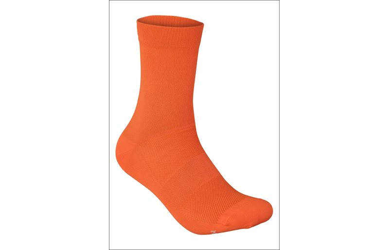 Poc Sykkelstrømper Fluo Sock Mid Fluorescerende Oransje
