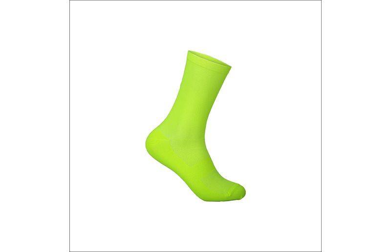 Poc Sykkelstrømper Fluo Sock Mid Fluorescerende Gul/Grønn