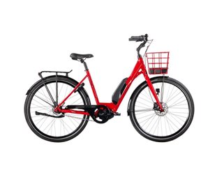 Naisten sähköpyörä Ecoride Ambassador AXS M-5 E6 Punainen