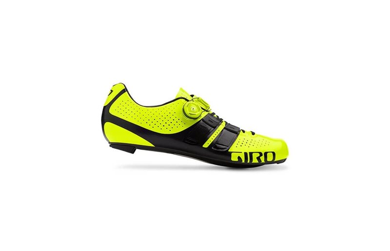 Giro Cykelskor Landsväg Factor Techlace Highlight Yellow/Bla