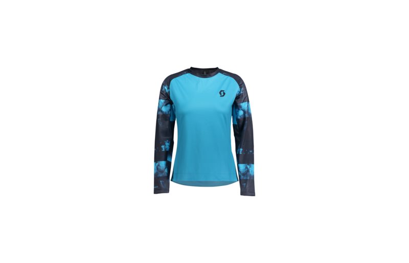 Scott Cykeltröja Dam Trail Storm L/Sl Breeze Blue/Dark Blue