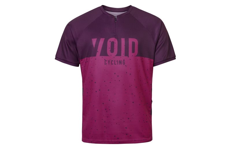 Pyöräilypaita Void MTB Rock Jersey SS Unisex Dark Purple