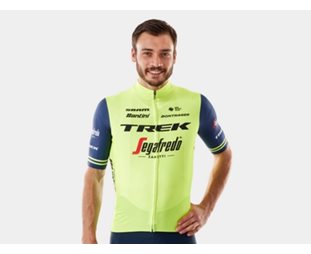 Santini Team Trek-Segafredo miesten replika Radioactive Yellow/Dark Blue