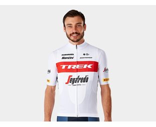 Santini Pyöräilypaita Trek-Segafredo Team Replica Valkoinen/Punainen
