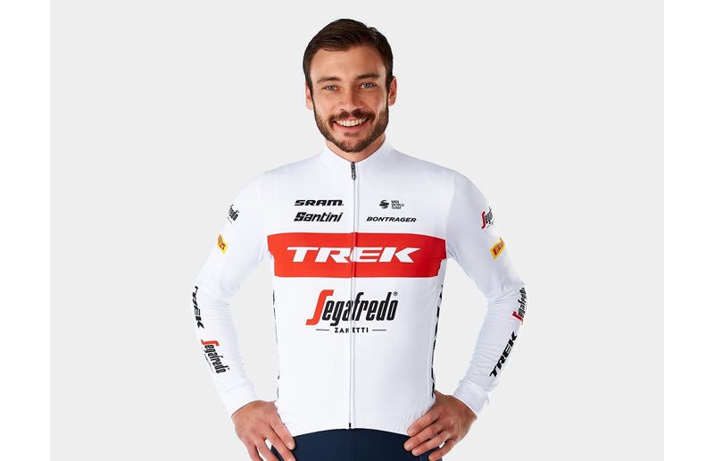 Santini Trek-Segafredo Miesten Tiimipaita Replica Valkoinen/Punainen