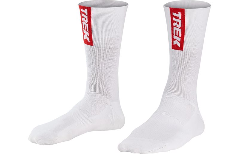 Santini Pyöräilysukat Trek-Segafredo Men's Team Cycling Valkoinen/Punainen