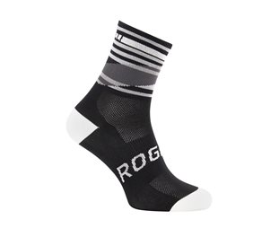Rogelli Sykkelstrømper Stripe Socks Black/White