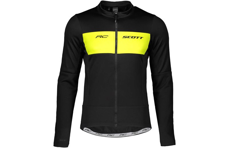 Scott Cykeljakke W'S Rc Warm Hybrid Wb Blck/Sul Yel