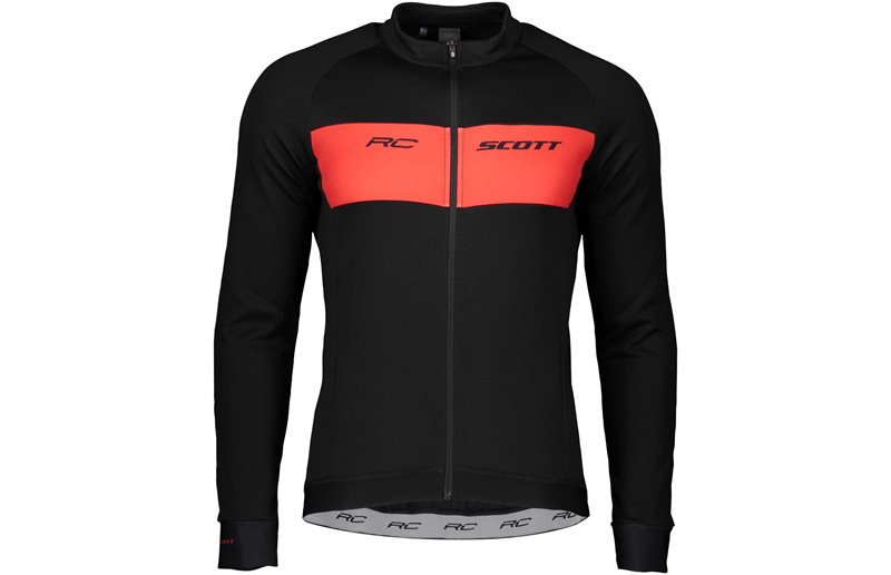 Scott Cykeltröja M'S Rc Warm L/S Blk/Fiery Rd