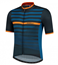 Rogelli Pyöräilypaita Stripe Jersey SS Sininen/Oranssi